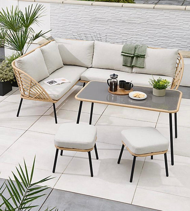 Mykonos Rattan Corner Dining Set