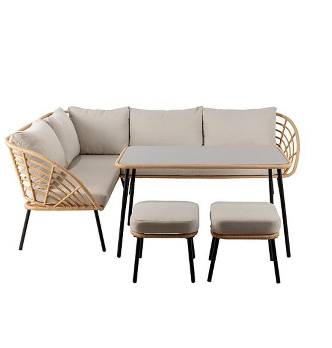 Mykonos Rattan Corner Dining Set