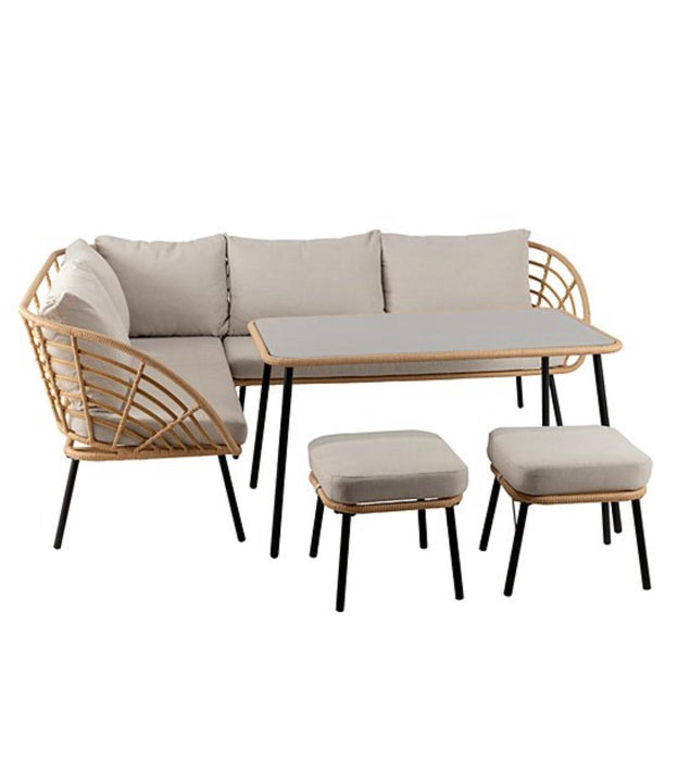 Mykonos Rattan Corner Dining Set